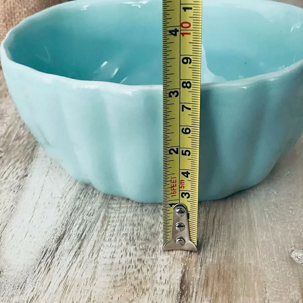 NWT Gorgeous Rae Dunn ALOHA shell shape blue Ceramic plate/tray/ Dish Bowl
